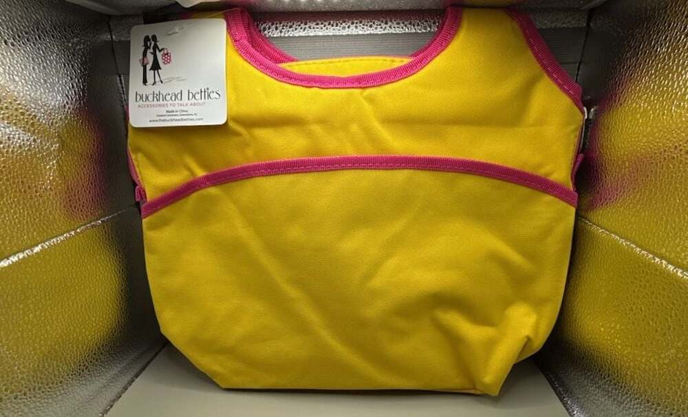 Buckhead Betties Yellow and Pink Insulated Cooler Tote Bag